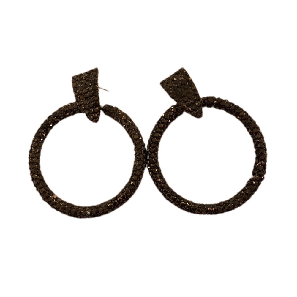 Black Diamond Stone Earrings